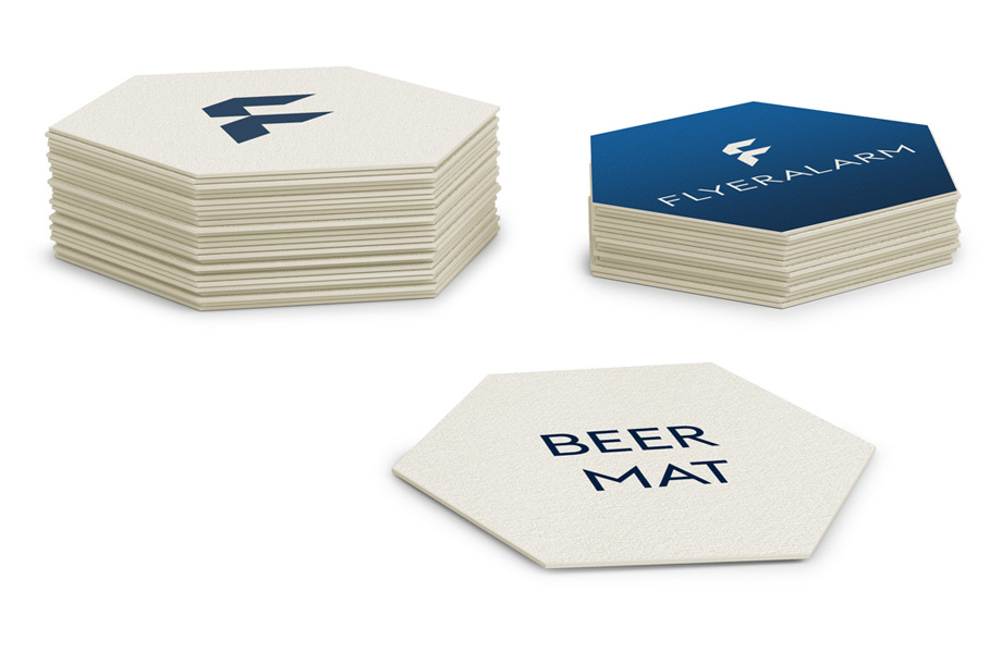 Coasters hexagonal 10 x 8.7 cm