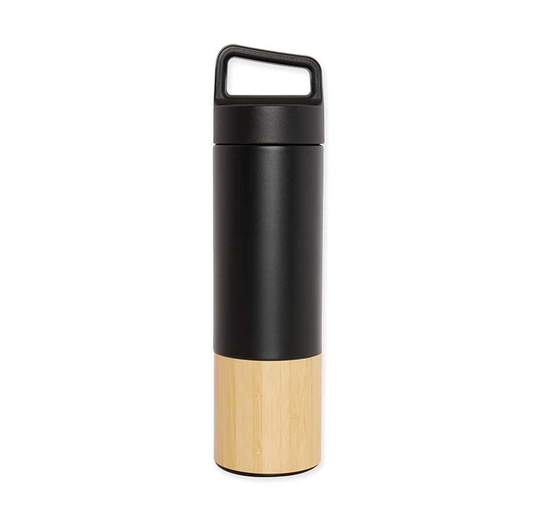 Bamboo Bottom Vacuum Bottle