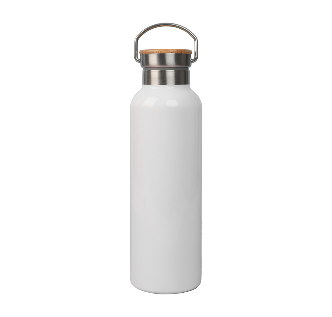 Stainless Steel Bamboo Lid Flask