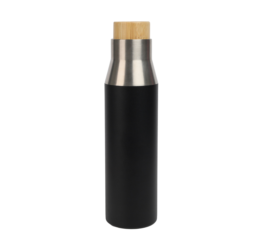 Vacuum Bottle with Bamboo Lid