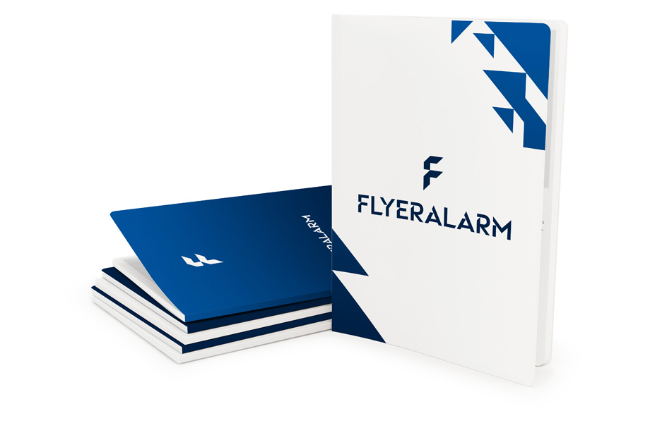Brochures (digital print) with rounded corners