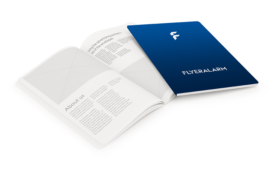 Brochures (digital print) with rounded corners