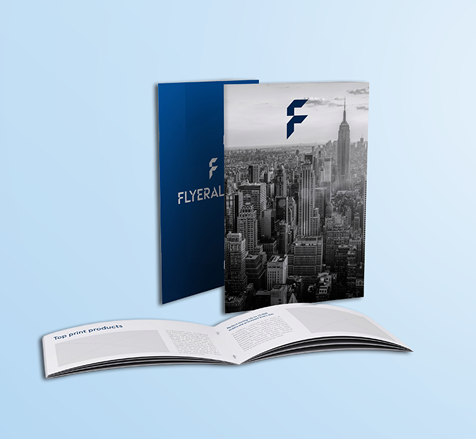 Standard brochures with staple binding