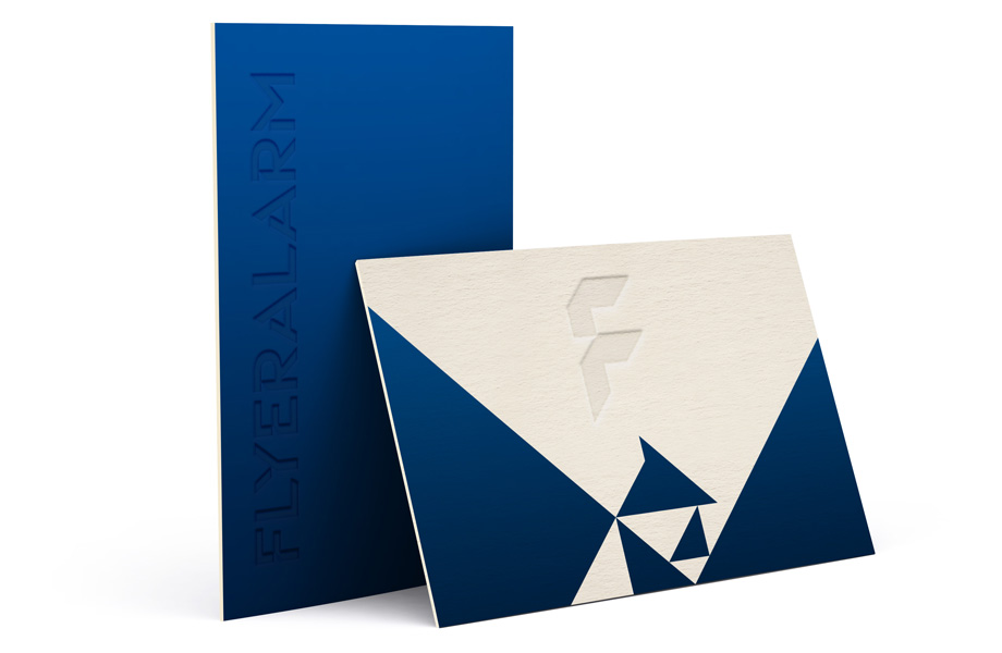 Business cards with letterpress printing