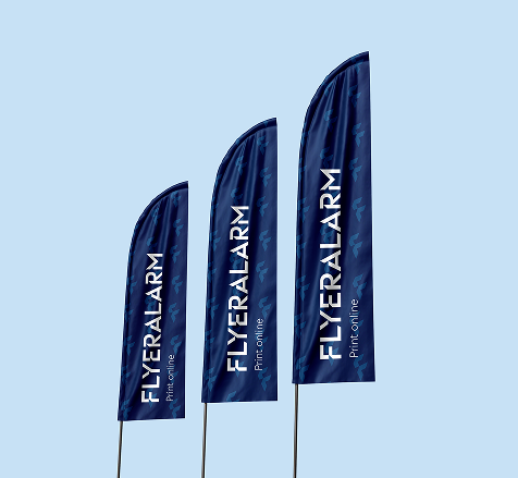 Feather flags, mechanism and print