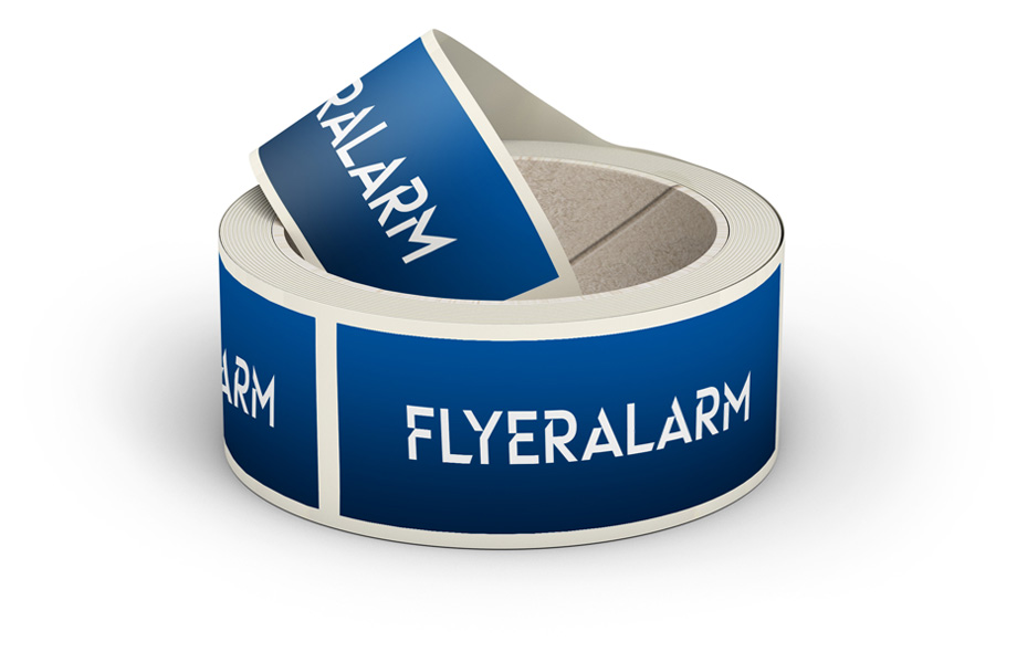 Labels on a roll