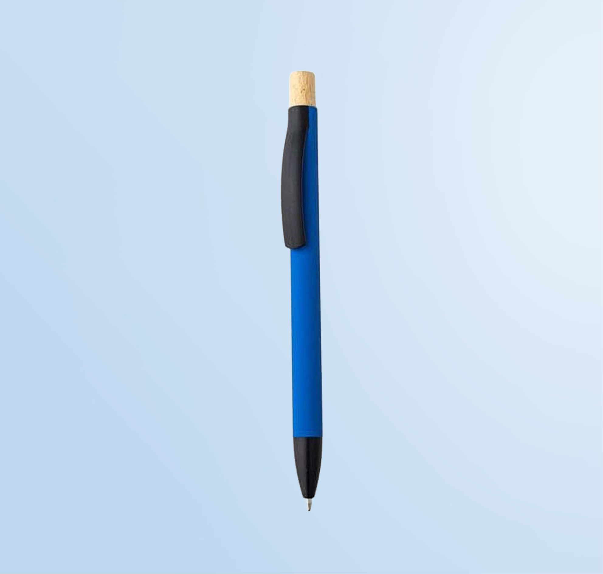 BOLT - Aluminium Push Action Ballpen - Medium Blue
