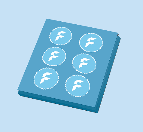 Custom shaped labels on sheet