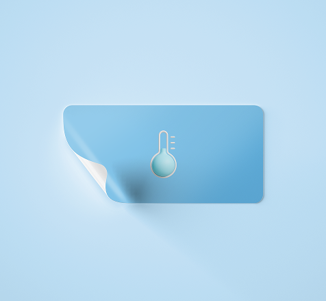 Extreme temperature resistant stickers