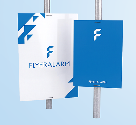 All-weather poster with dispersion varnish