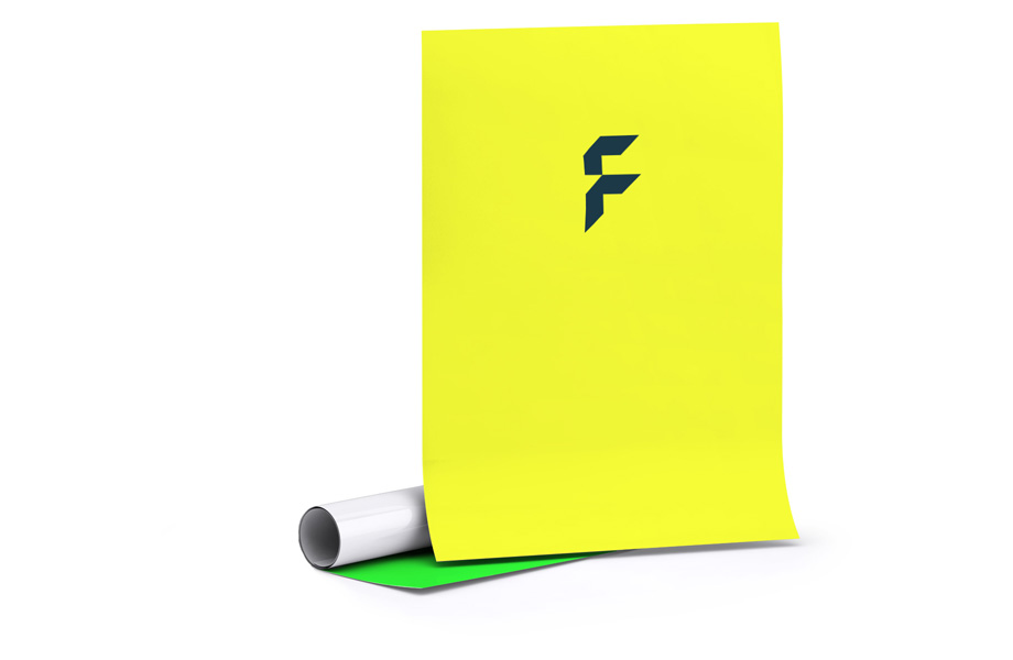 Neon paper posters