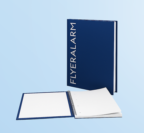 Hard cover notebooks with spiral binding