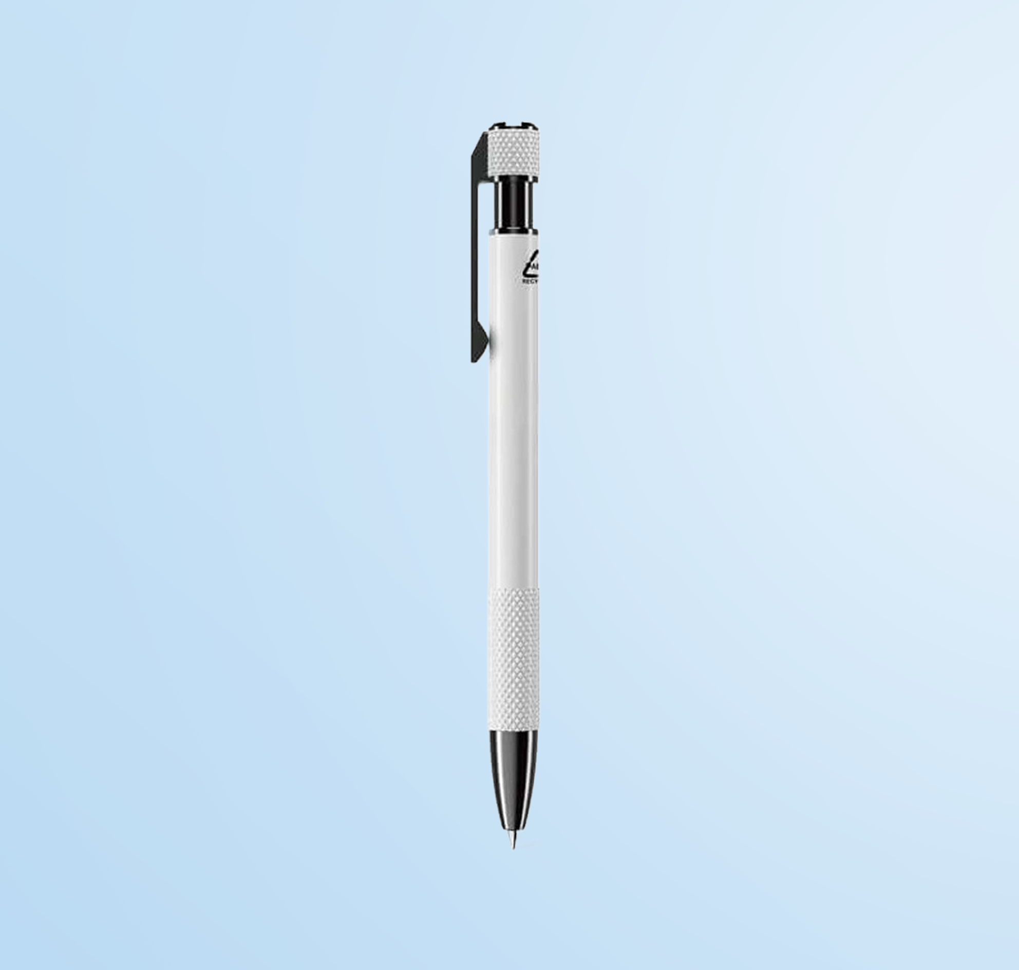 PILA - Recycled Aluminium Ballpoint Pen - White