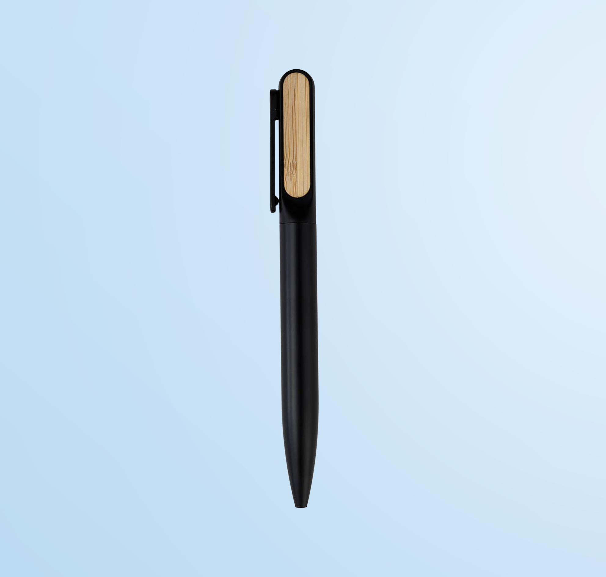 ULMEN - Twist Metal Pen with Bamboo on Clip