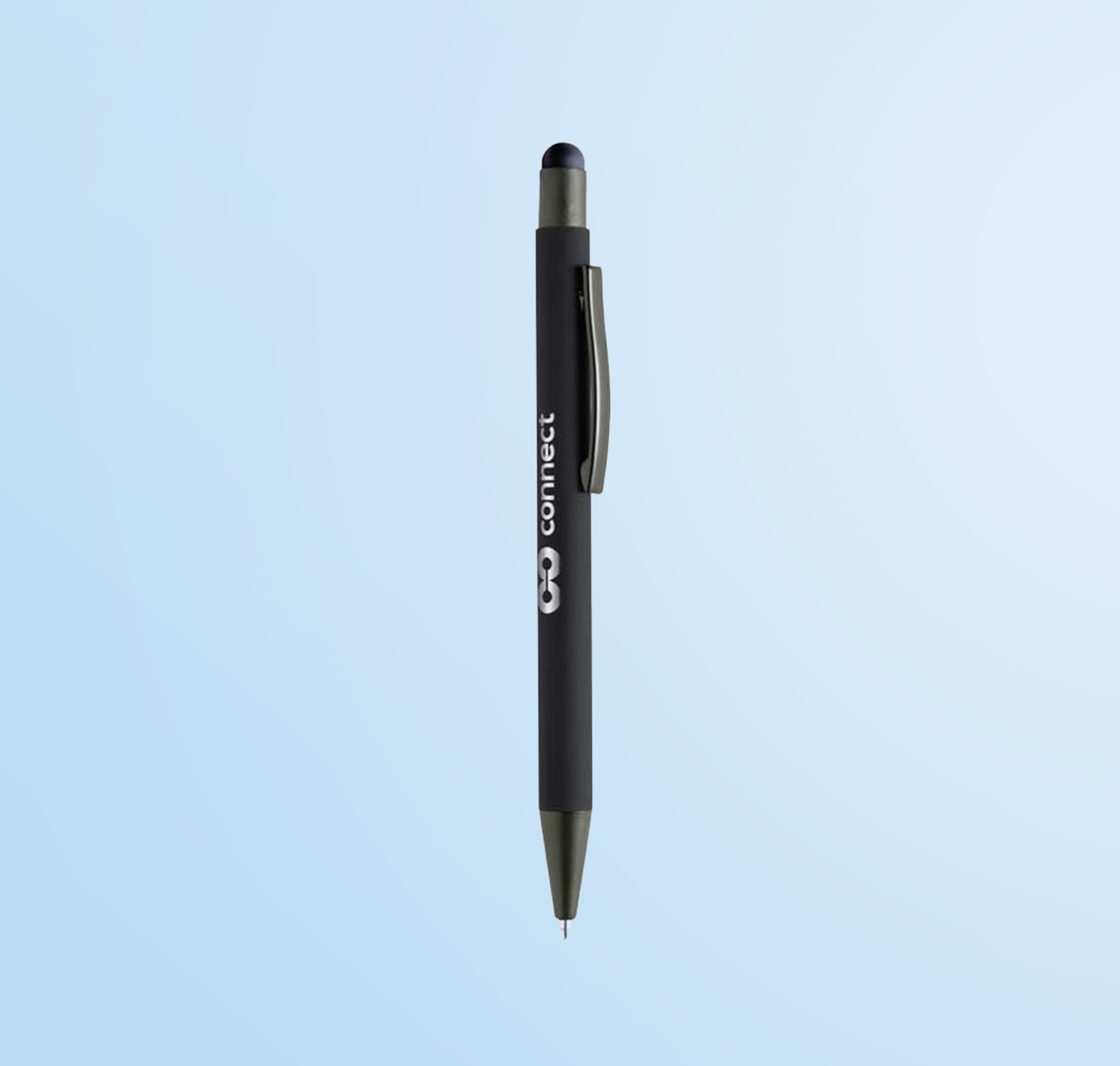 VOJENS - Giftology Metal Soft-touch Ballpen with Stylus - Black