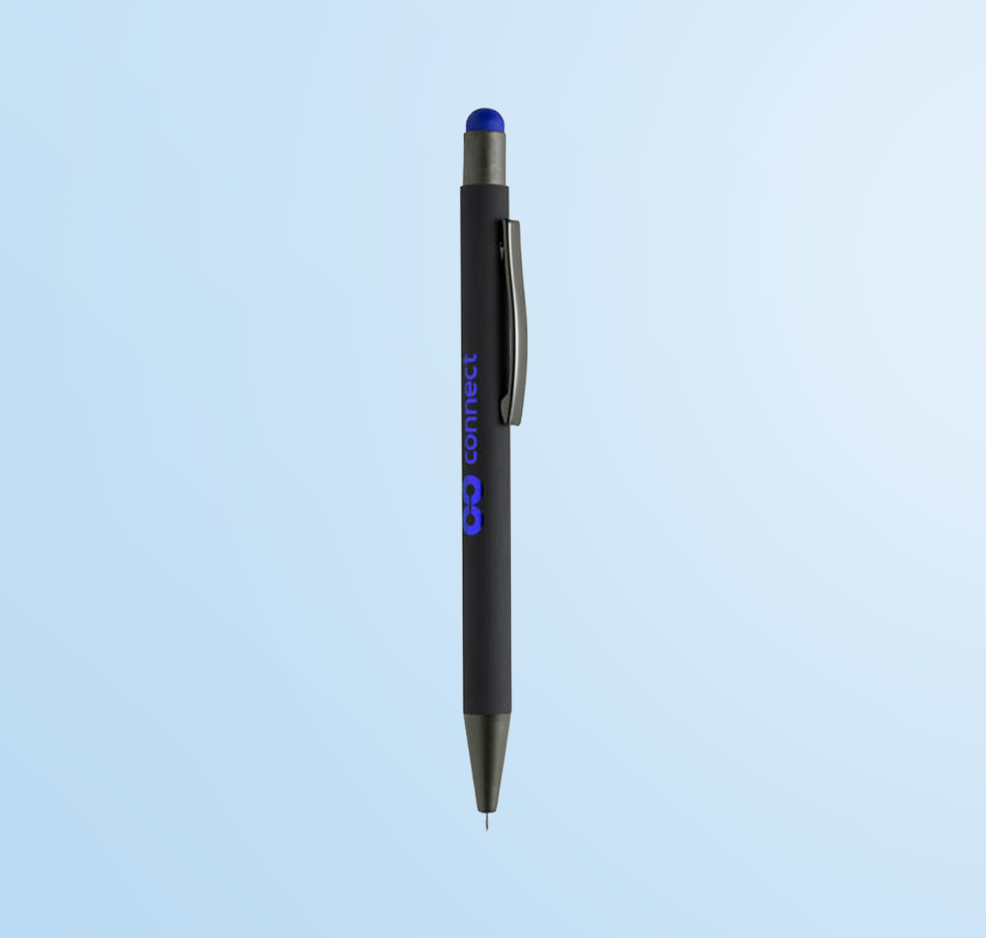 VOJENS - Giftology Metal Soft-touch Ballpen with Stylus - Blue