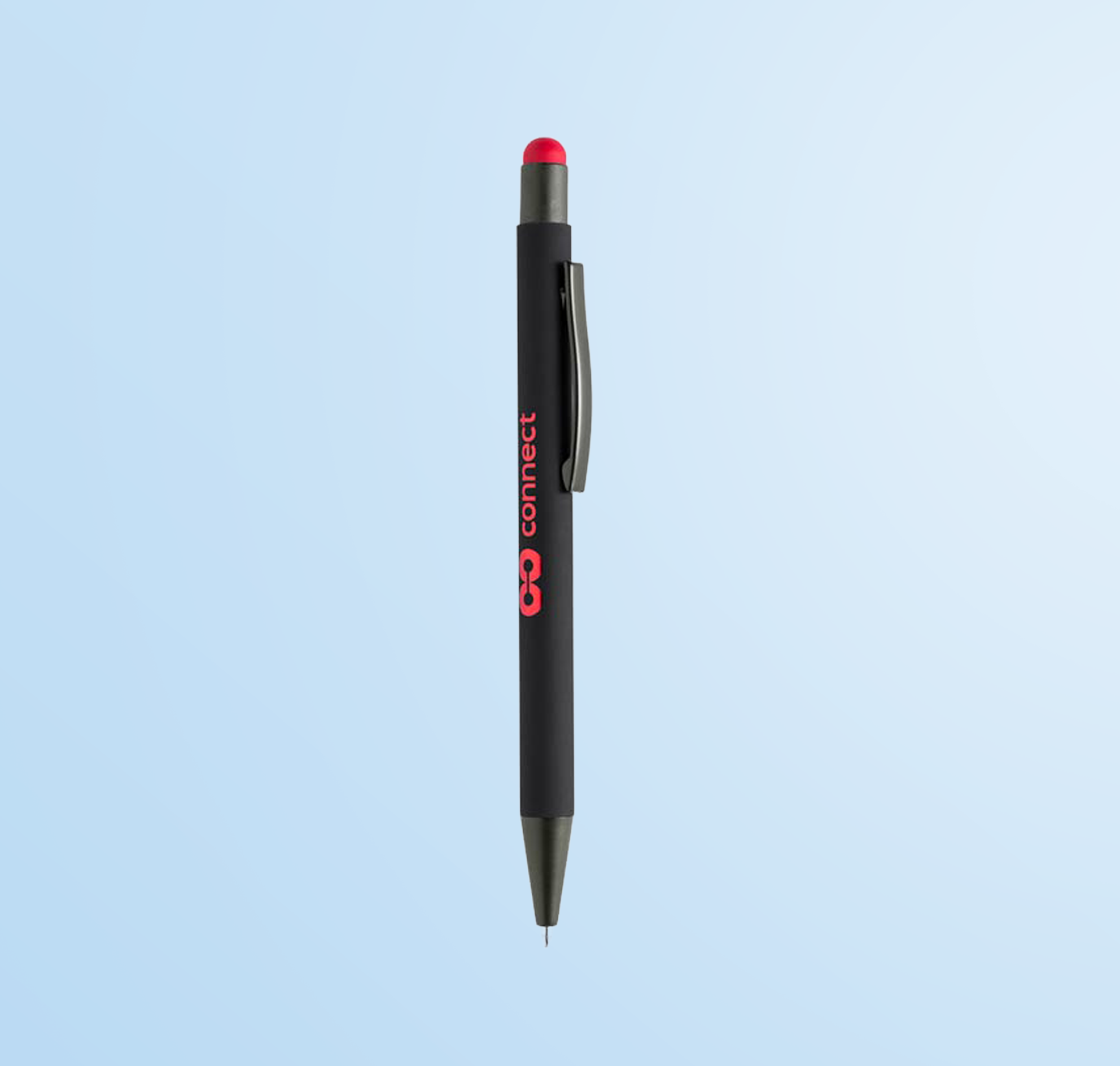 VOJENS - Giftology Metal Soft-touch Ballpen with Stylus - Red