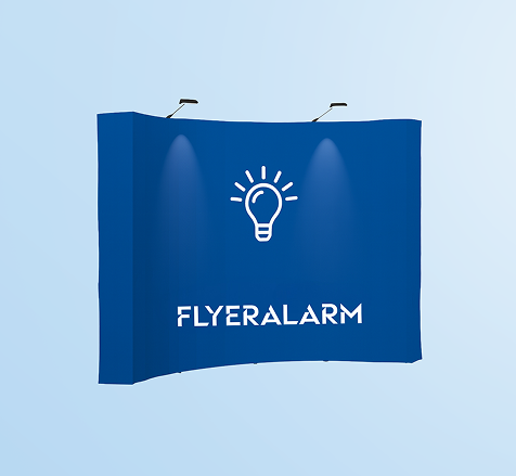 Curved pop-up display, mechanism incl. print