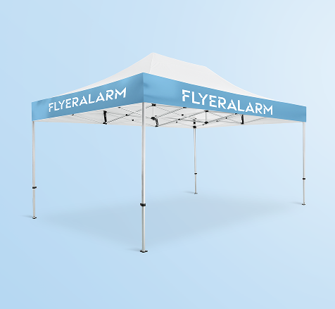 Gazebo with interchangeable banner, 4.5 x 3 m, mechanism and print