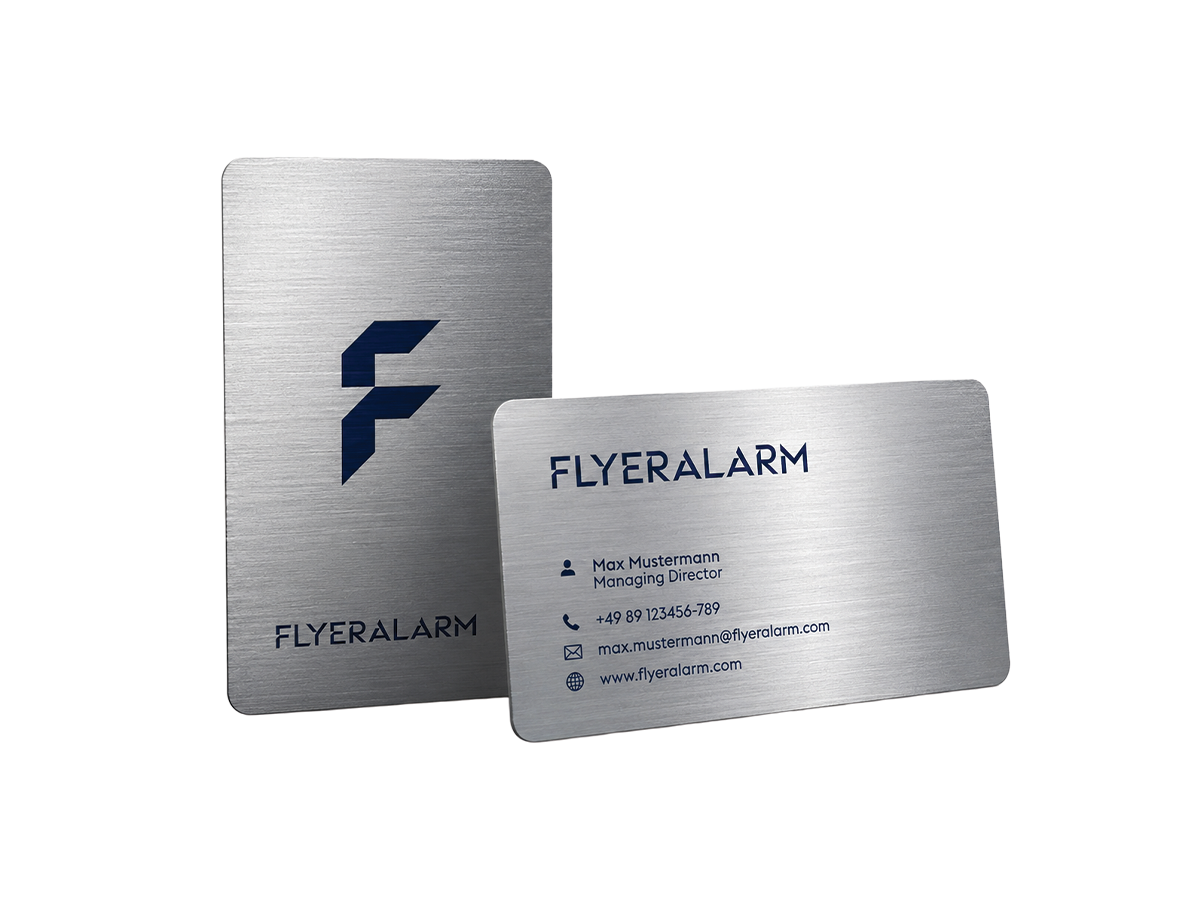 Business cards made from special materials
